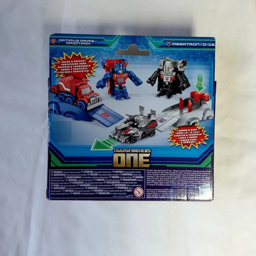 Transformers One Race Changers 2 pk  Optimus Prime & Megatron 1.5